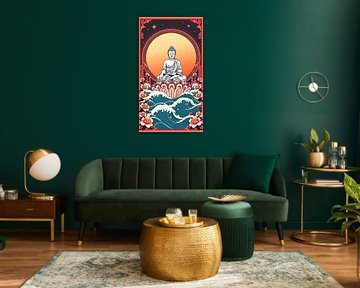 Buddha / Boeddha Meditation Lotus Flower by MIROKKU