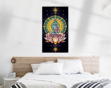 Buddha / Boeddha Meditation Lotus Flower by MIROKKU