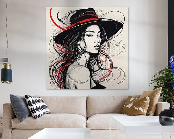 Example of the artwork in a room