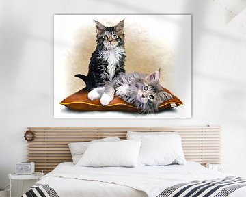 Maine Coon Kittens by Jack Schoneveld