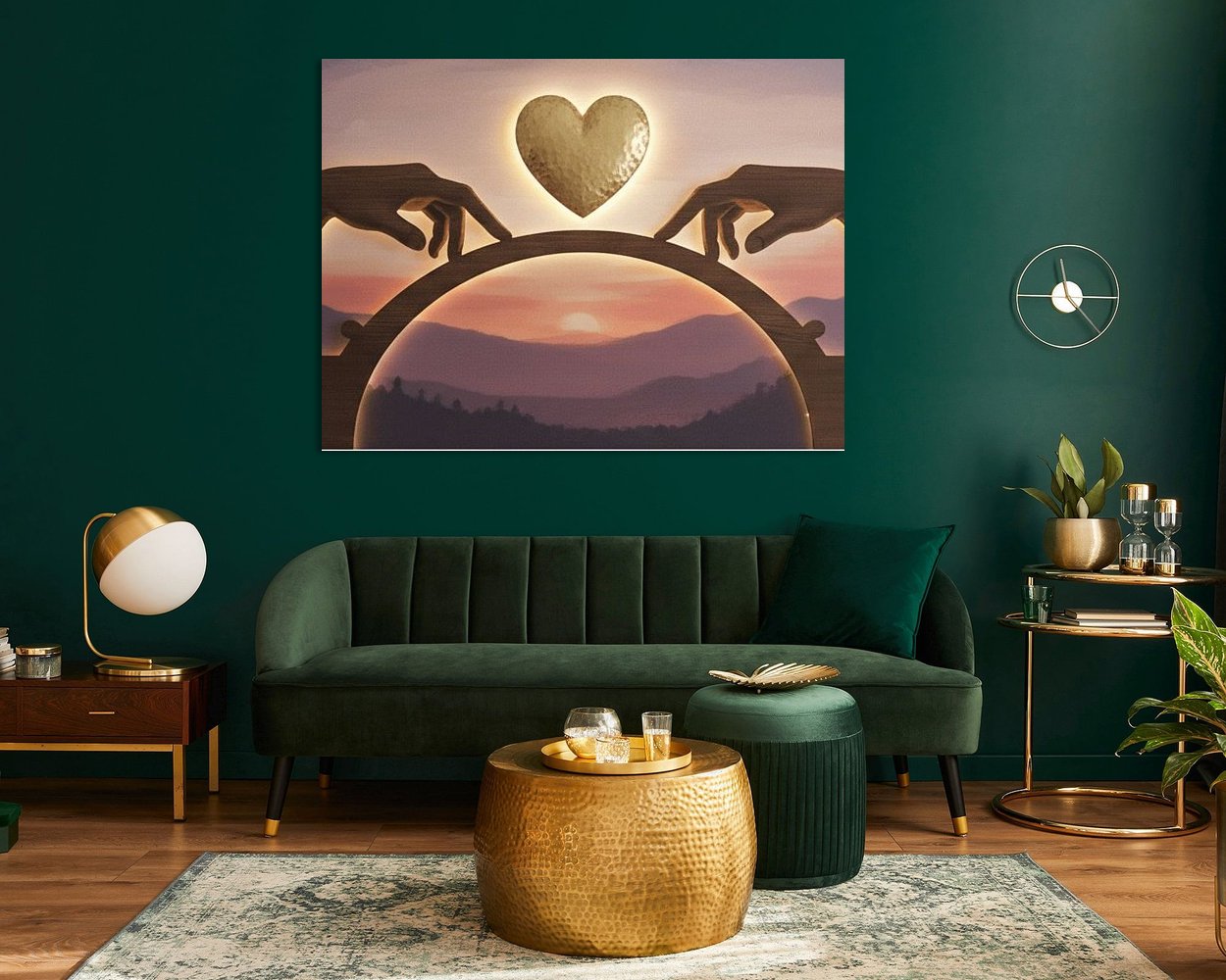Example of the artwork in a room