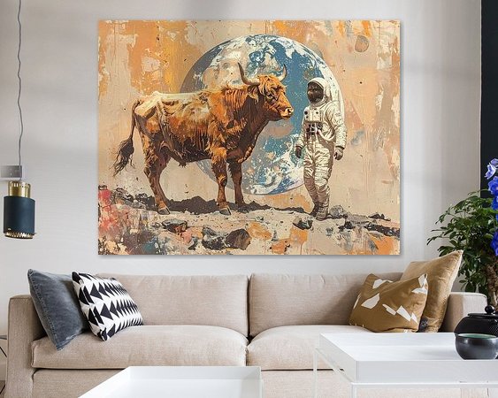 Example of the artwork in a room