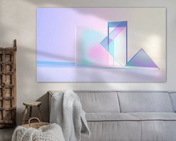 Abstrakter glas Geometrie