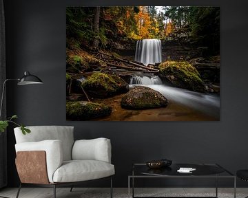Herfstkleuren bij de "waterval" , Herfstkleuren bij de waterval