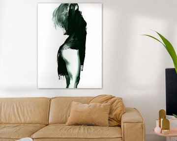 Abstrakte Frauensilhouette