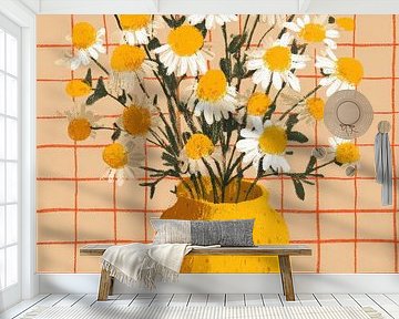 Blumen in gelber Vase von Niklas Maximilian
