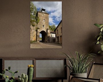 Mittelalterliches Torhaus von Mouzon, Ardennen, Frankreich