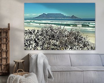 De Tafelberg in Kaapstad van Werner Lehmann