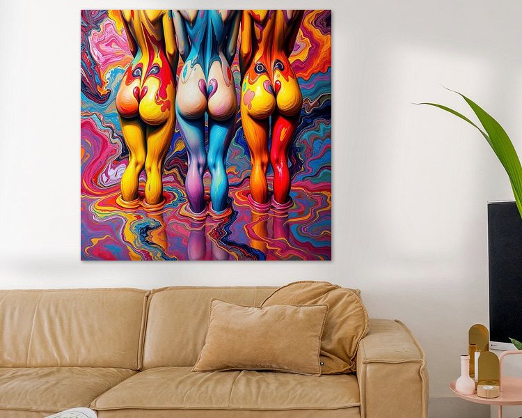 Example of the artwork in a room
