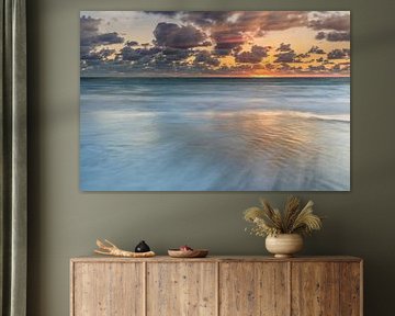 sunset, sunset, North Sea, water, sea, running water by Karin Broekhuijsen