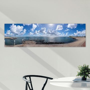 Panorama de la tête de port du vieux bouclier