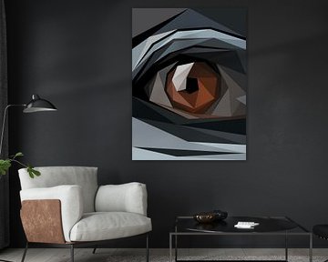 Abstract Brown Eye Close Up by Yoga Art 15