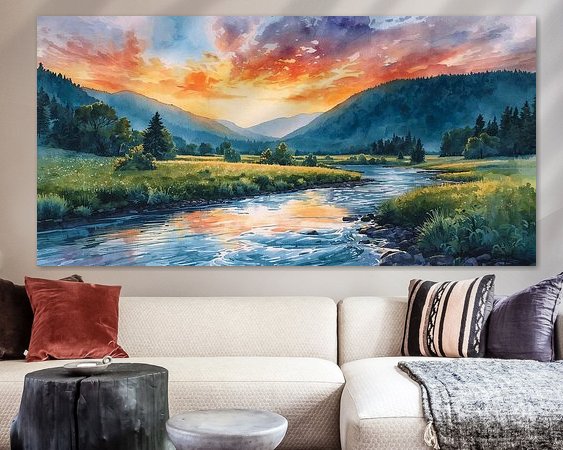 Example of the artwork in a room