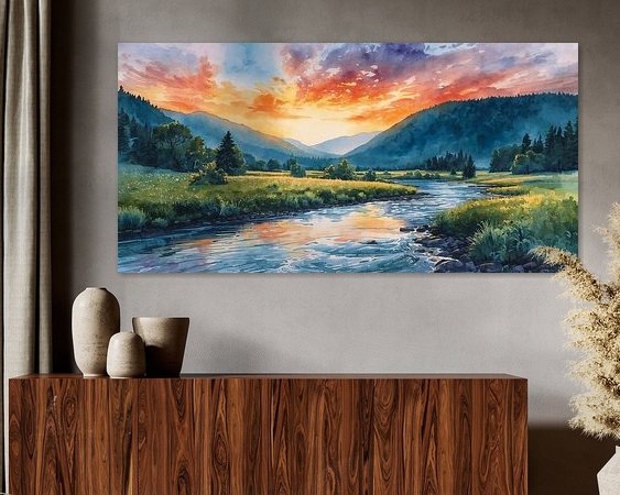 Example of the artwork in a room