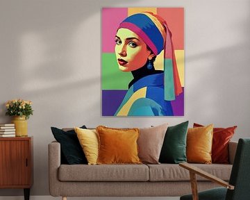 Pop Art Portrait with the Pearl by Arjen Roos