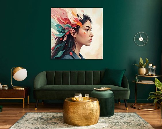 Example of the artwork in a room