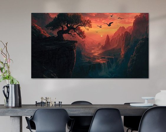 Example of the artwork in a room