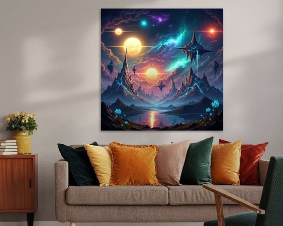 Example of the artwork in a room