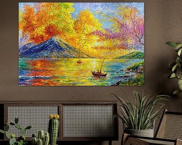 spiritual image colourful landscape by Egon Zitter