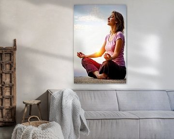 spiritual image meditating woman by Egon Zitter