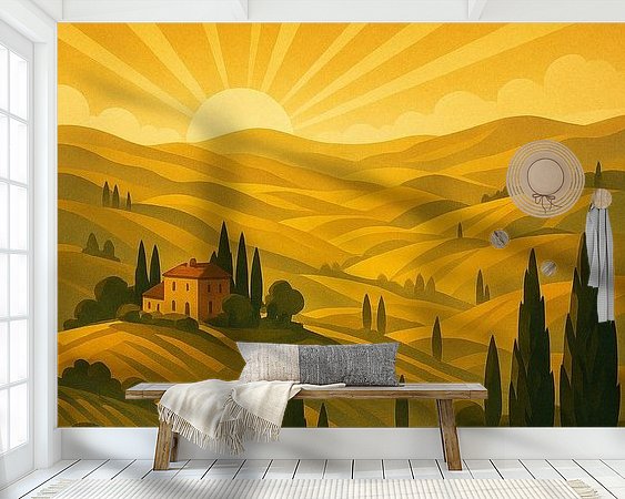 Example of the artwork in a room