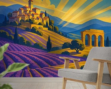 Example of the artwork in a room