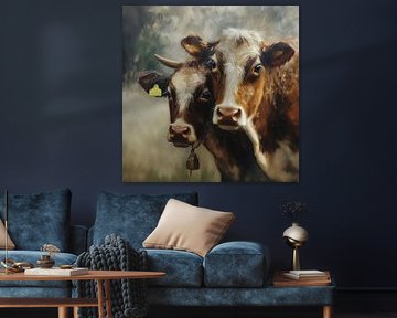 Pair of Cows by Marjolein Deelen