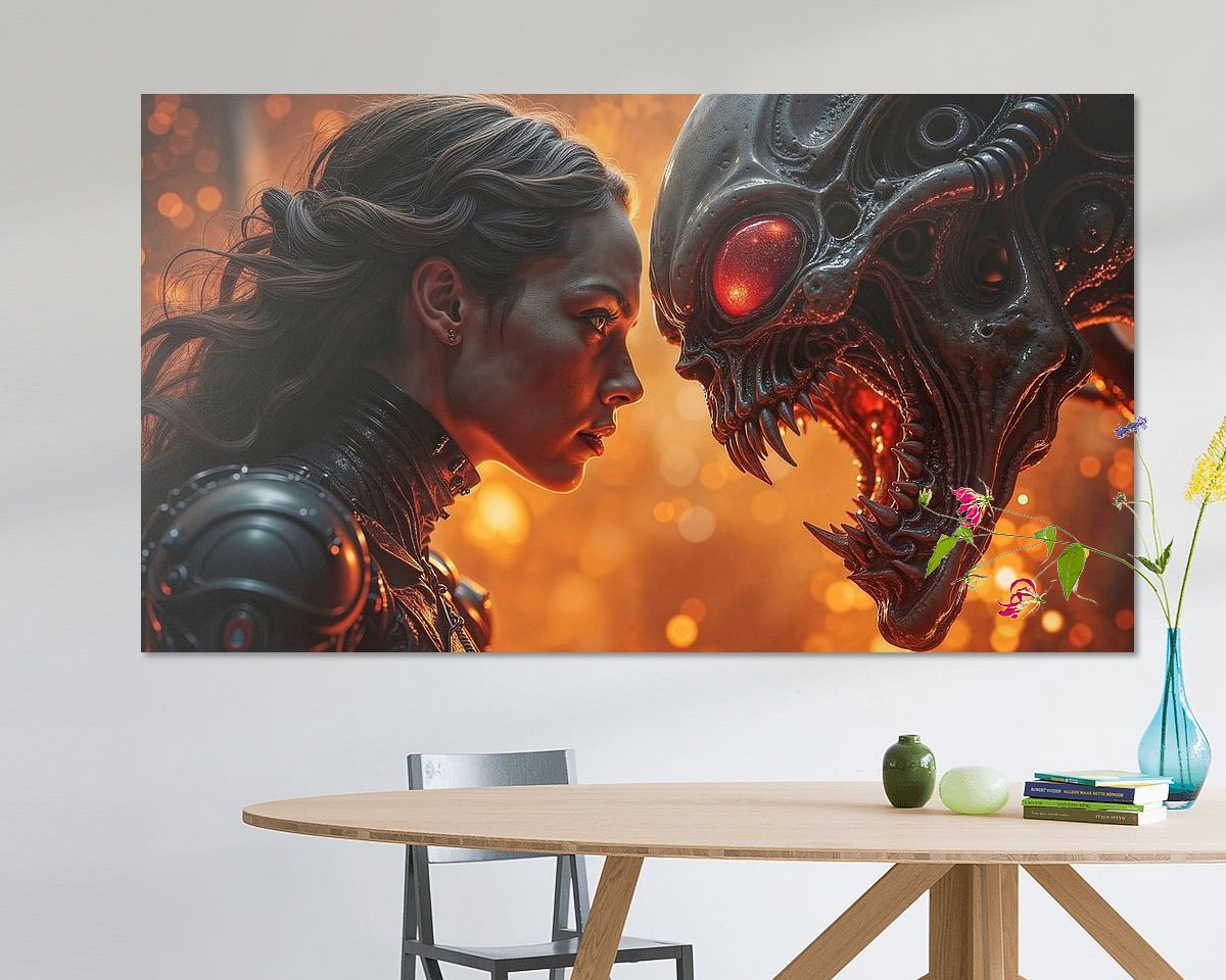Example of the artwork in a room
