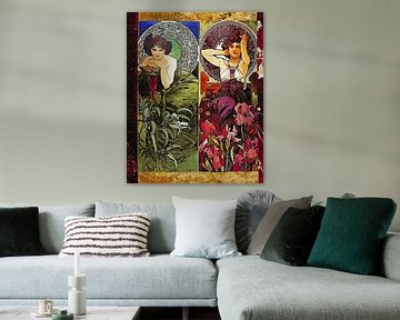 Alfons Mucha's summer women. by Ineke de Rijk
