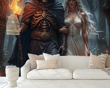 NYXARON: The Grim Reaper and the White Woman by INFERAURUM