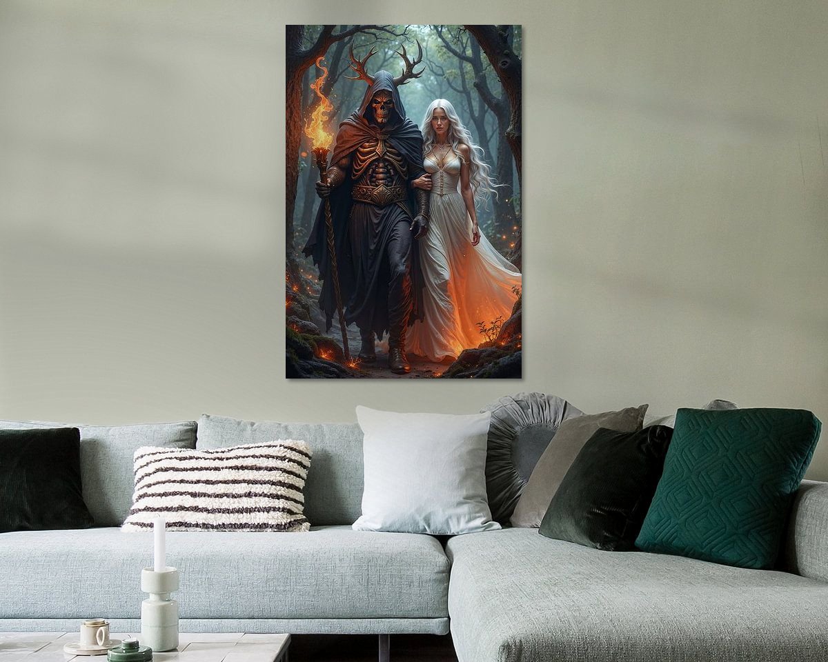 Example of the artwork in a room