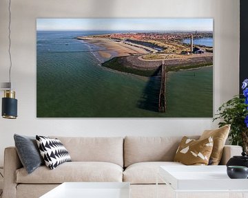 Westkapelle von Zuiderhoofd (Drohne) von Linda Raaphorst