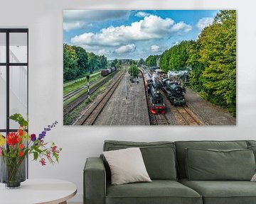 Journées de train à vapeur au Miljoenenlijn à Simpelveld sur John Kreukniet