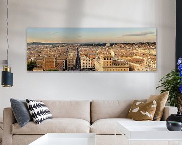 Rome, zicht op Via del Corso tot aan Piazza del Popolo by Teun Ruijters