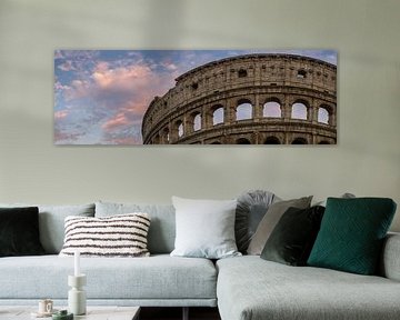 Rome, Roma, Colosseum bij zonsondergang 