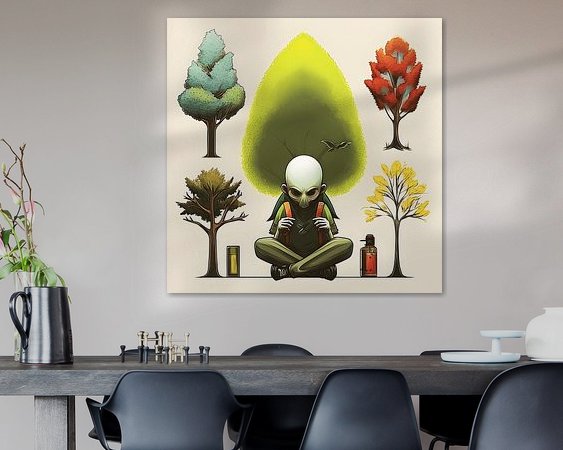 Example of the artwork in a room