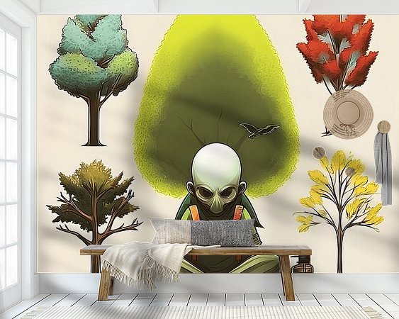 Example of the artwork in a room