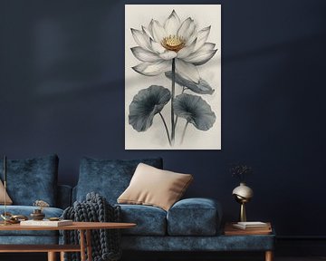 Monochrome Lotus Bloom by pungky setiawan