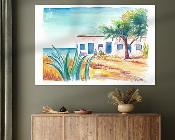 An old house by the sea in silence by Markus Bleichner