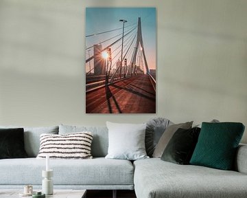 Erasmus Bridge Sunrise by Nuance Beeld