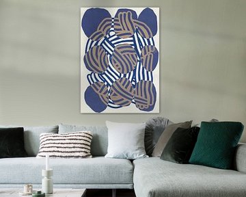 Line art abstract circles by Little Dean