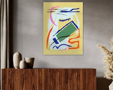 Papier uitgesneden abstract arrangement 02