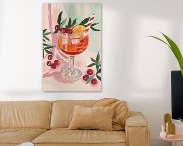 Cocktail Aperol Spritz de Noël sur Melloi Art Prints