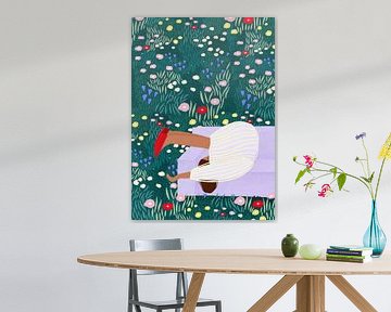 Rêverie en fleurs sur Bea Müller
