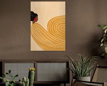 De vrouw met de gele strepen van Bea Müller