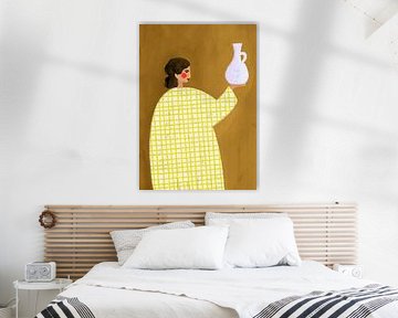 Die Frau mit der Vase von Bea Müller