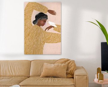 De vrouw met de vogel van Bea Müller