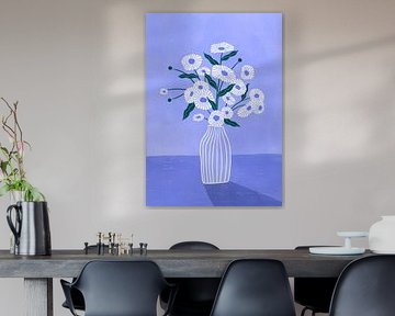 Blumen in Blau