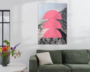 Pink Horizon Layers by Athene Fritsch