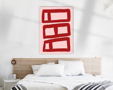 Red Symmetry Blocks by Athene Fritsch